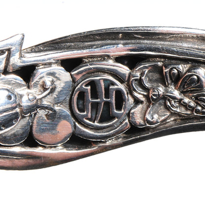 John Hardy Sterling Silver 18k Yellow Gold Ayu Leaf Cuff Small 5 of 8