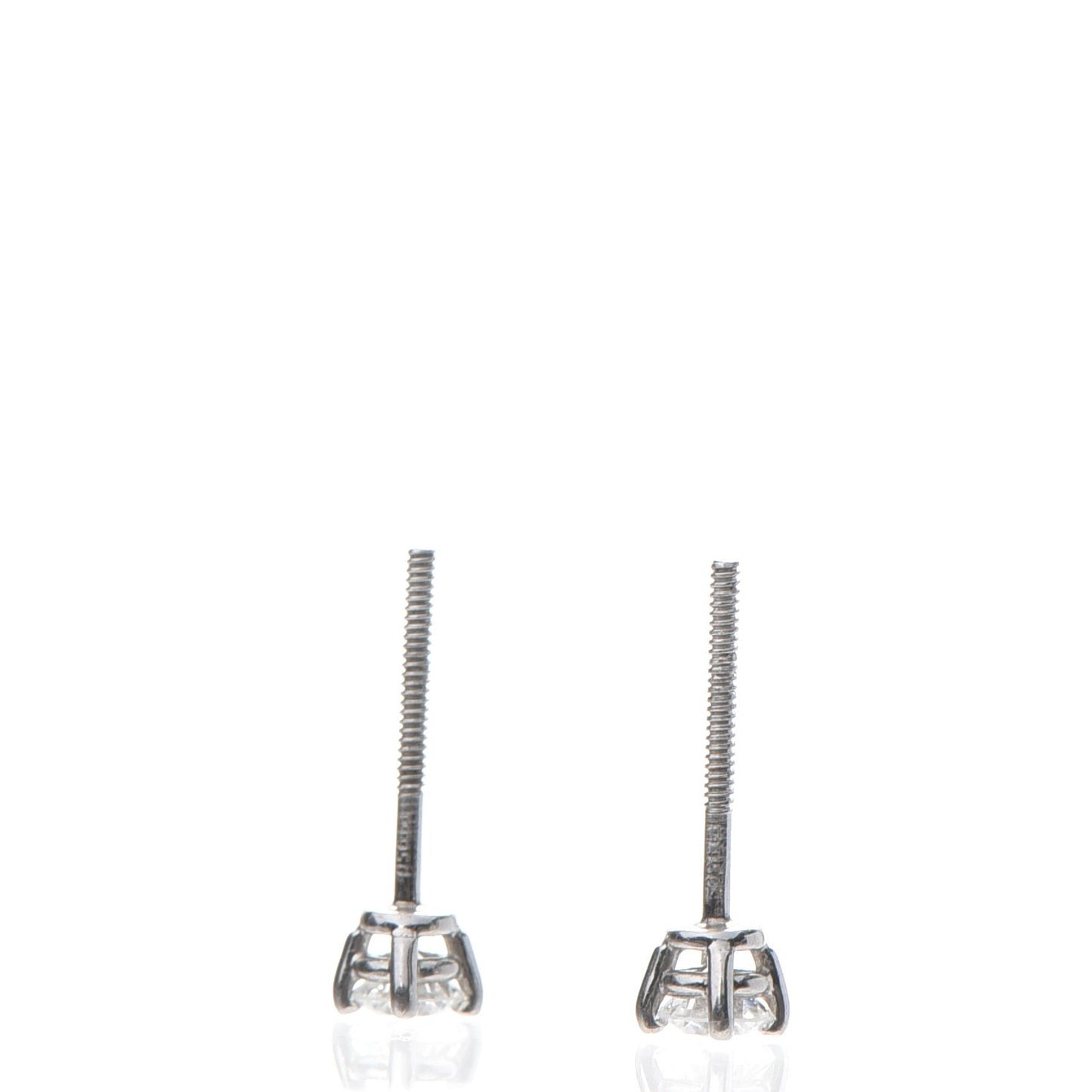 Platinum Diamond .31ctw Solitaire Earrings