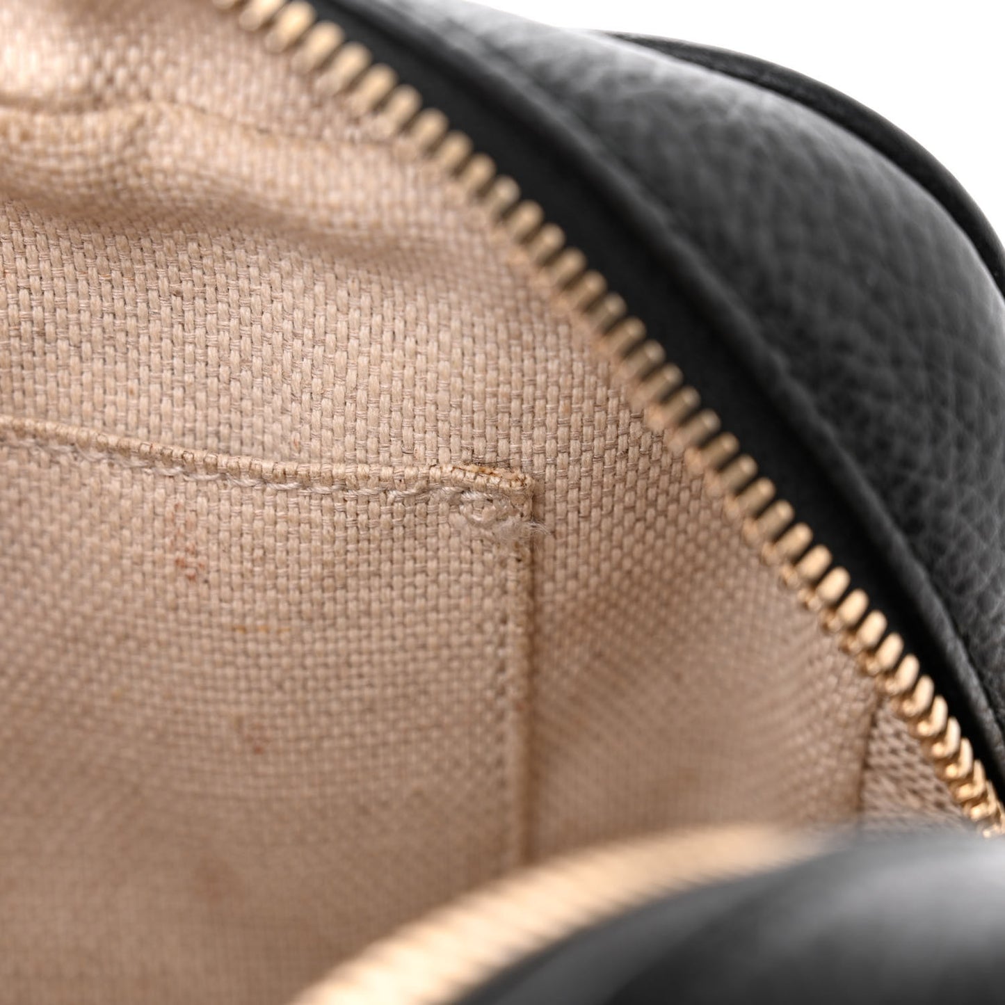 Pebbled Calfskin Small Soho Disco Bag Black