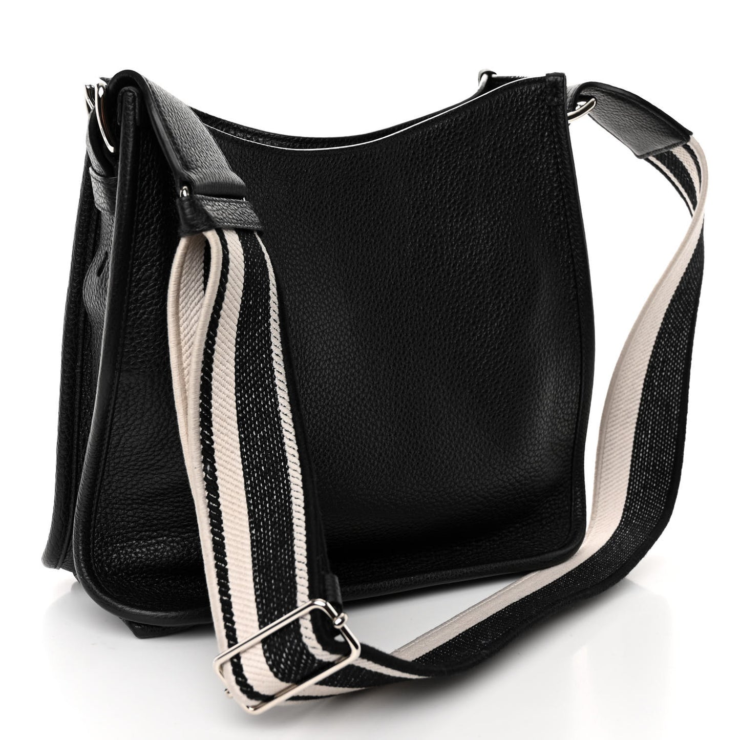 Vitello Daino Soft Hobo Messenger Bag Black