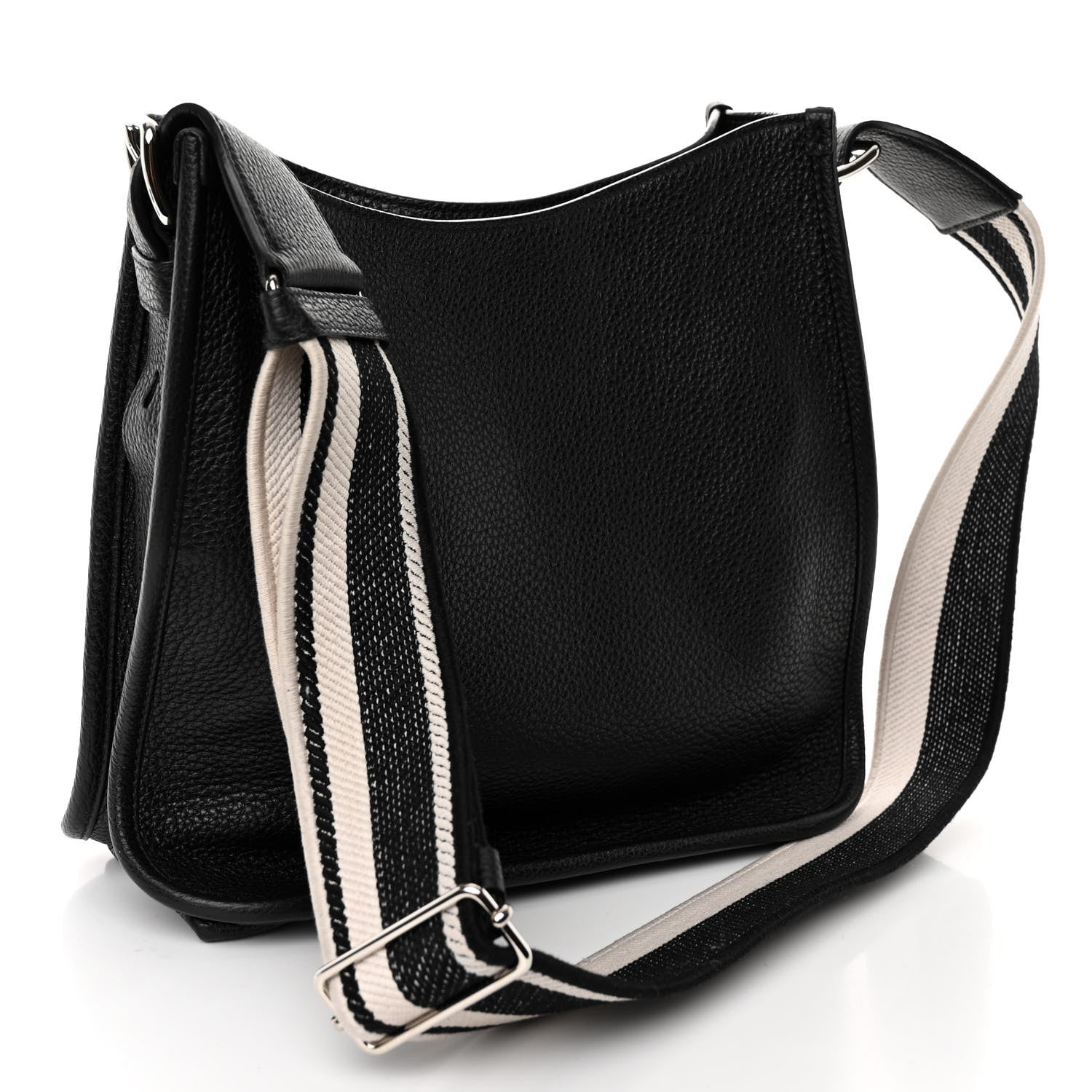 Prada Vitello Daino Soft Hobo Messenger Bag Black 3 of 9