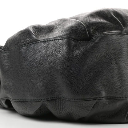 Gucci Pebbled Calfskin Medium Icon Bit Shoulder Bag Black 9 of 11