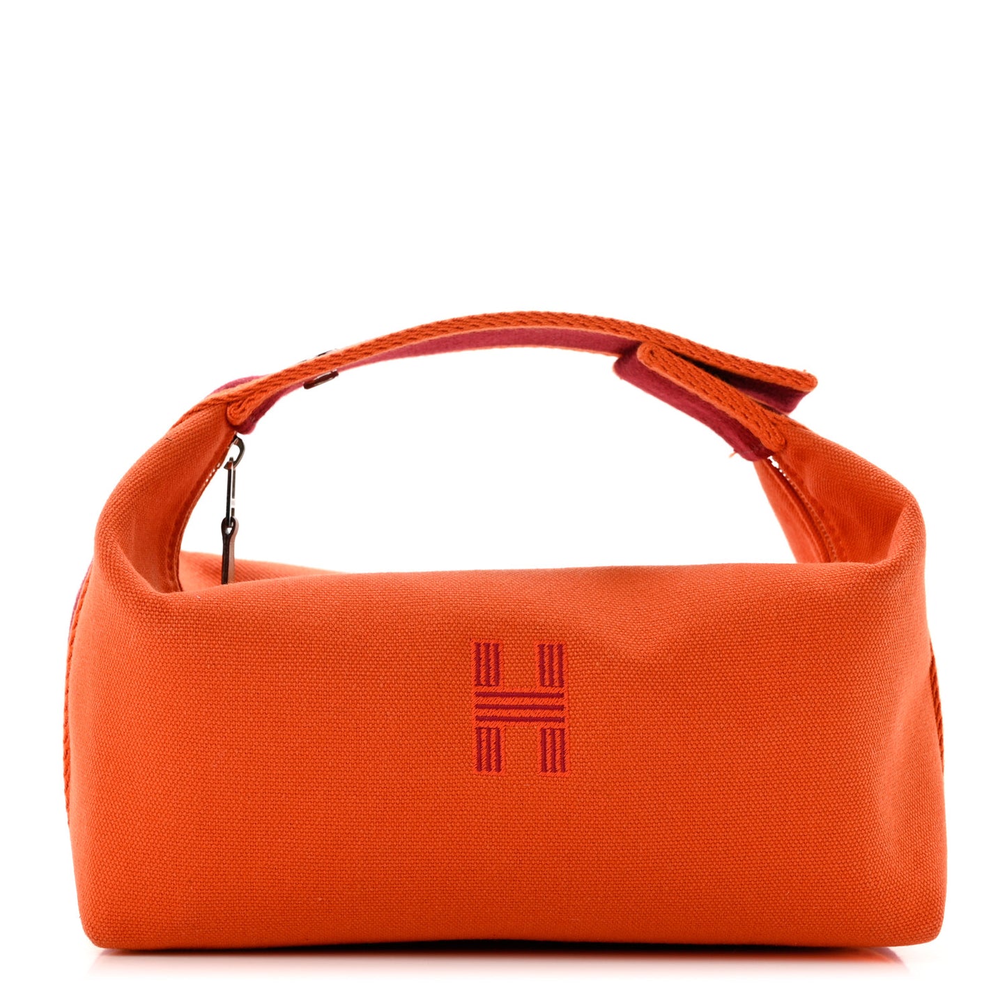 Canvas Small Bride-A-Brac Pouch Orange Burgundy