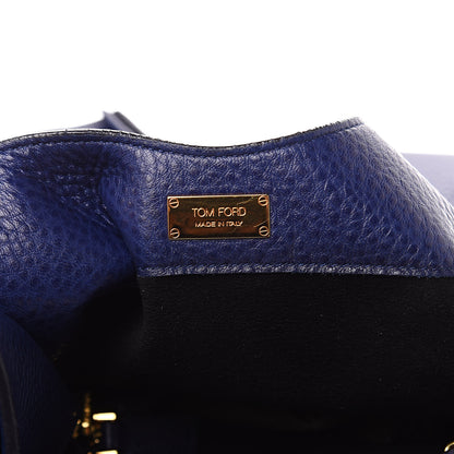Tom Ford Calfskin Large Alix Padlock Zip Shoulder Bag Cobalt 7 of 11