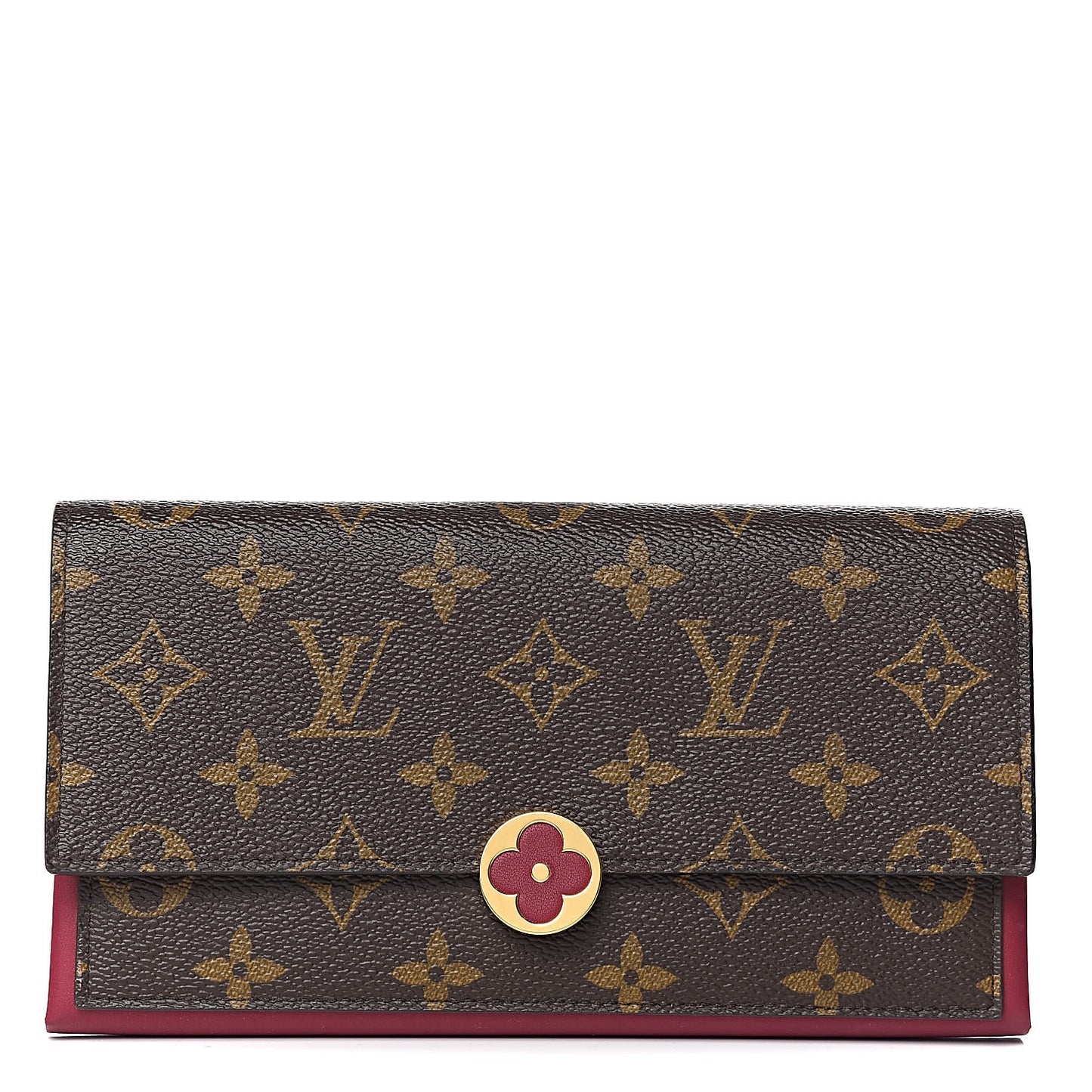 Monogram Flore Wallet Fuchsia