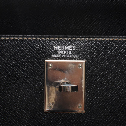 Hermes Veau Grain Lisse Kelly Sellier 32 Black 5 of 10