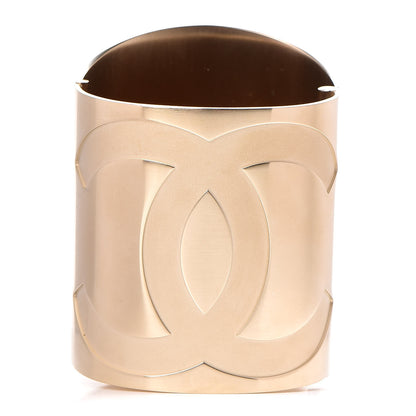 Chanel Metal Wide CC Mirror Cuff Gold 1 of 6
