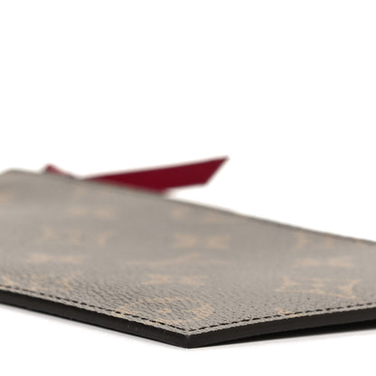 Louis Vuitton Monogram Felicie Chain Wallet Zippered Insert Fuchsia 8 of 10