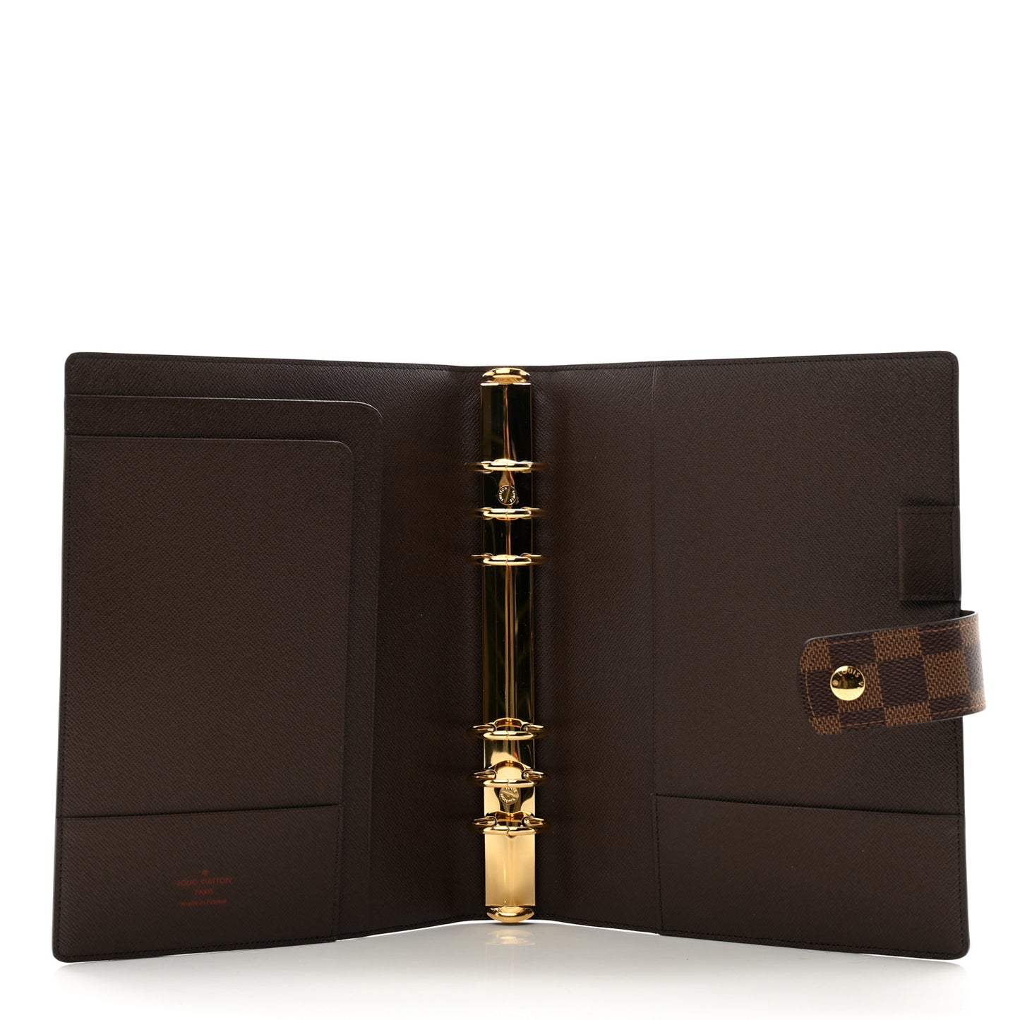 Damier Ebene Large Ring Agenda Cover