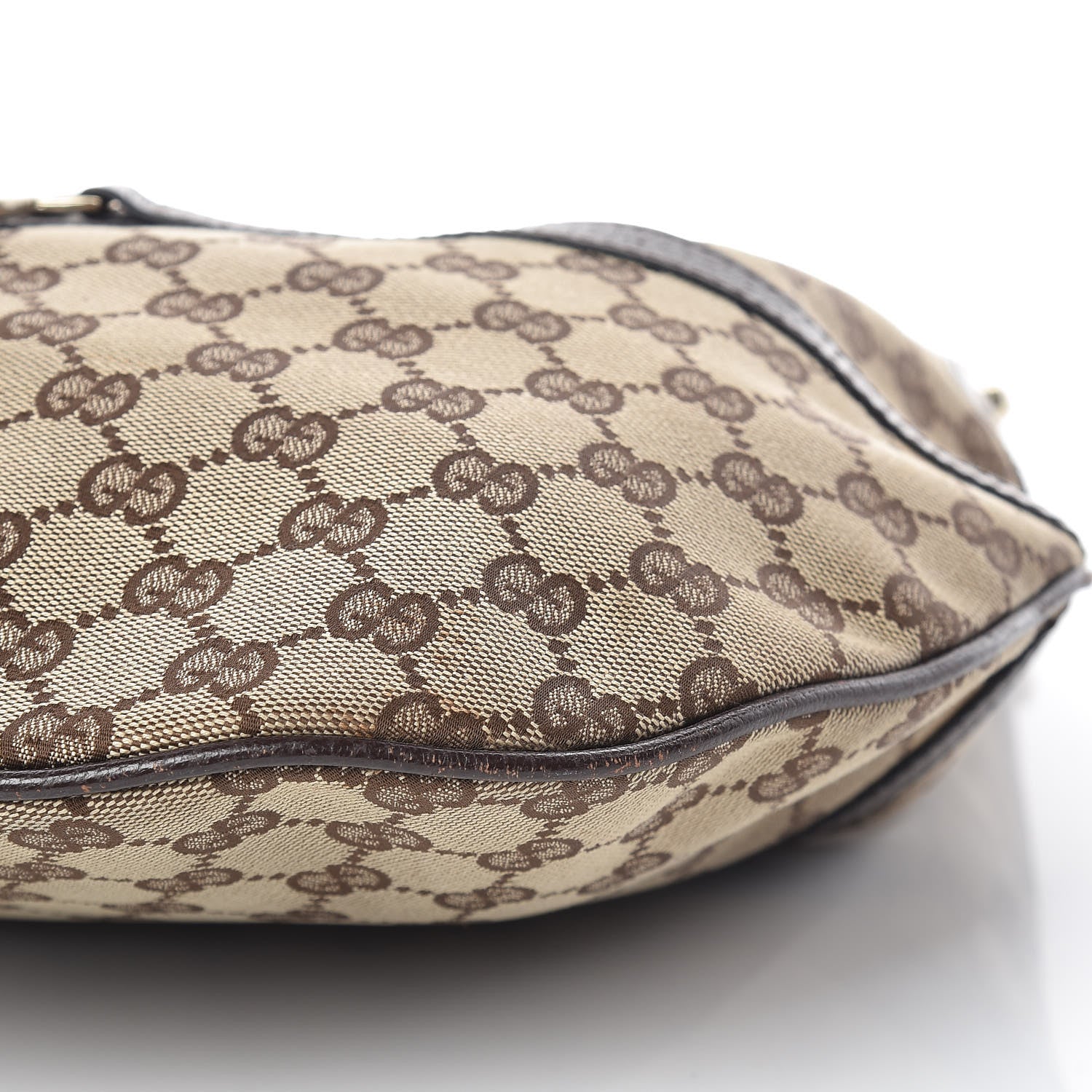 Gucci Monogram Web GG Reins Hobo Brown 11 of 14