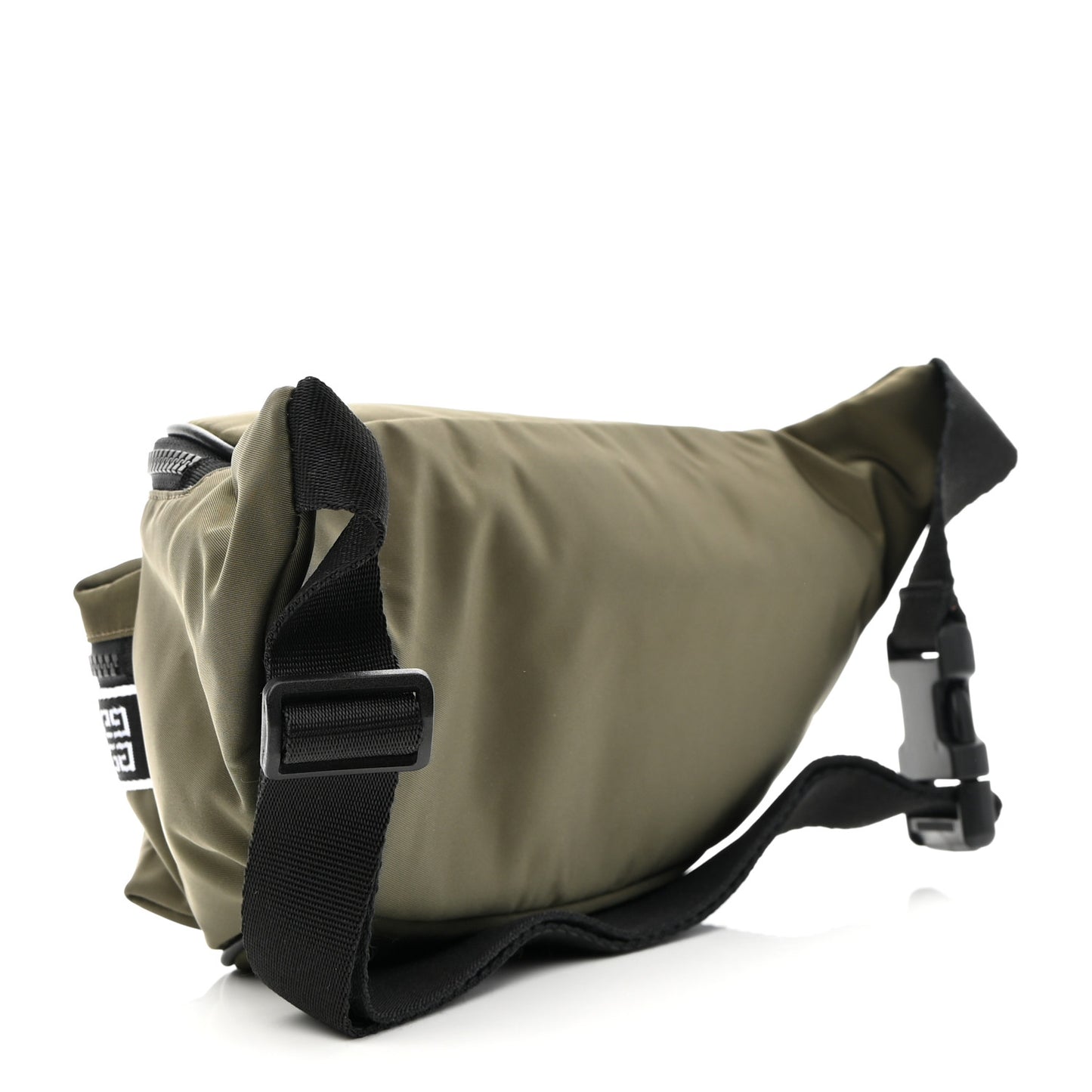 Nylon Logo Belt Bag Khaki