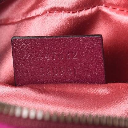 Gucci Velvet Matelasse Small GG Marmont Chain Shoulder Bag Fuchsia Violet Cyclamen 7 of 10