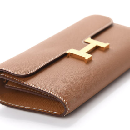 Hermes Epsom Constance Long Wallet To Go Gold 6 of 10
