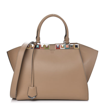 Fendi VItello Dolce Studded Petite 3Jours Tote Cuoio Multicolor 1 of 10