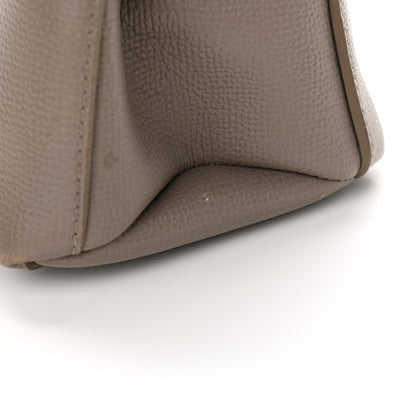 Burberry Derby Calfskin House Check Small Banner Tote Pale Taupe 13 of 15