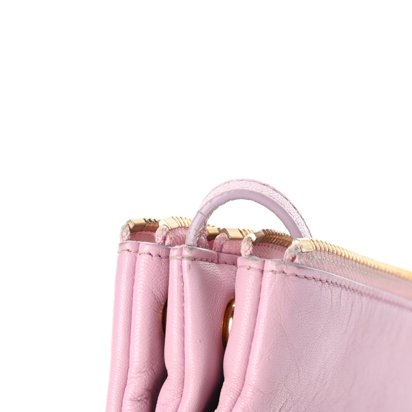 Lambskin Small Trio Crossbody Bag Pink