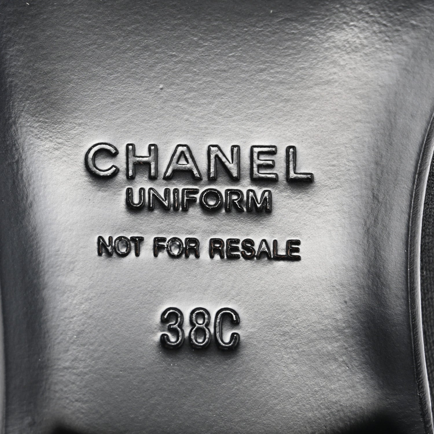 Chanel Calfskin Elastic Lace Up Cap Toe CC Loafers 38 Black 6 of 8