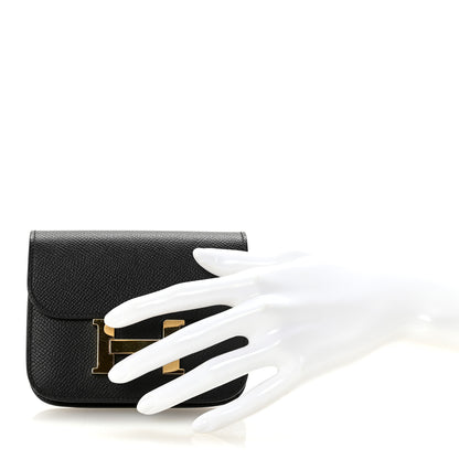 Hermes Epsom Constance Slim Wallet Black 2 of 8