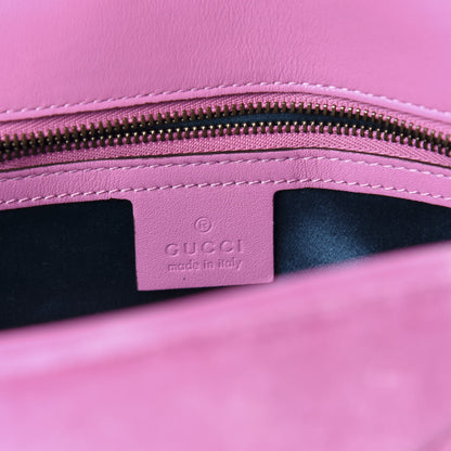 Gucci Velvet Matelasse Marquise Crystals Embroidered Small GG Marmont Shoulder Bag Malva 8 of 10