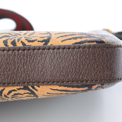 Gucci GG Supreme Monogram Bengal Web Medium Flat Messenger Beige Yard 12 of 13