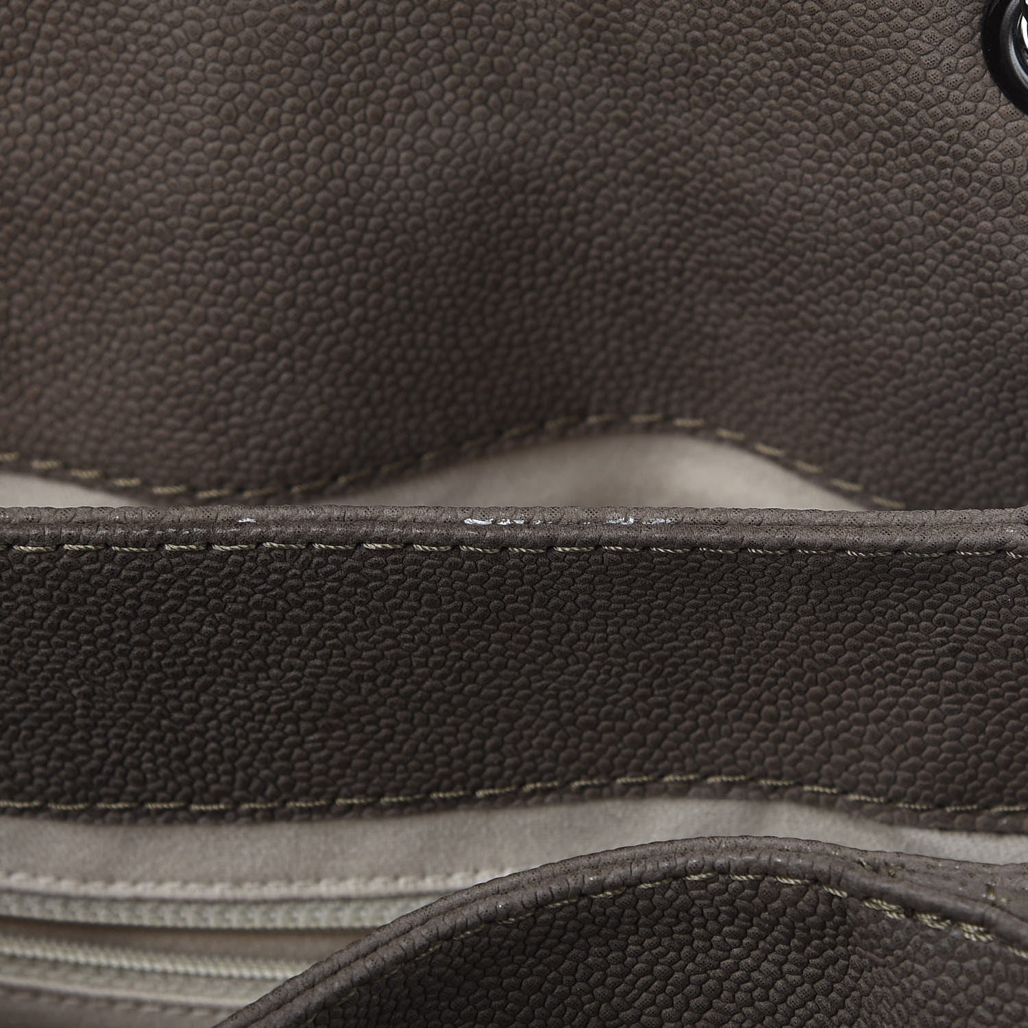 Chanel Iridescent Caviar Medium Lady Pearly Flap Khaki 9 of 14