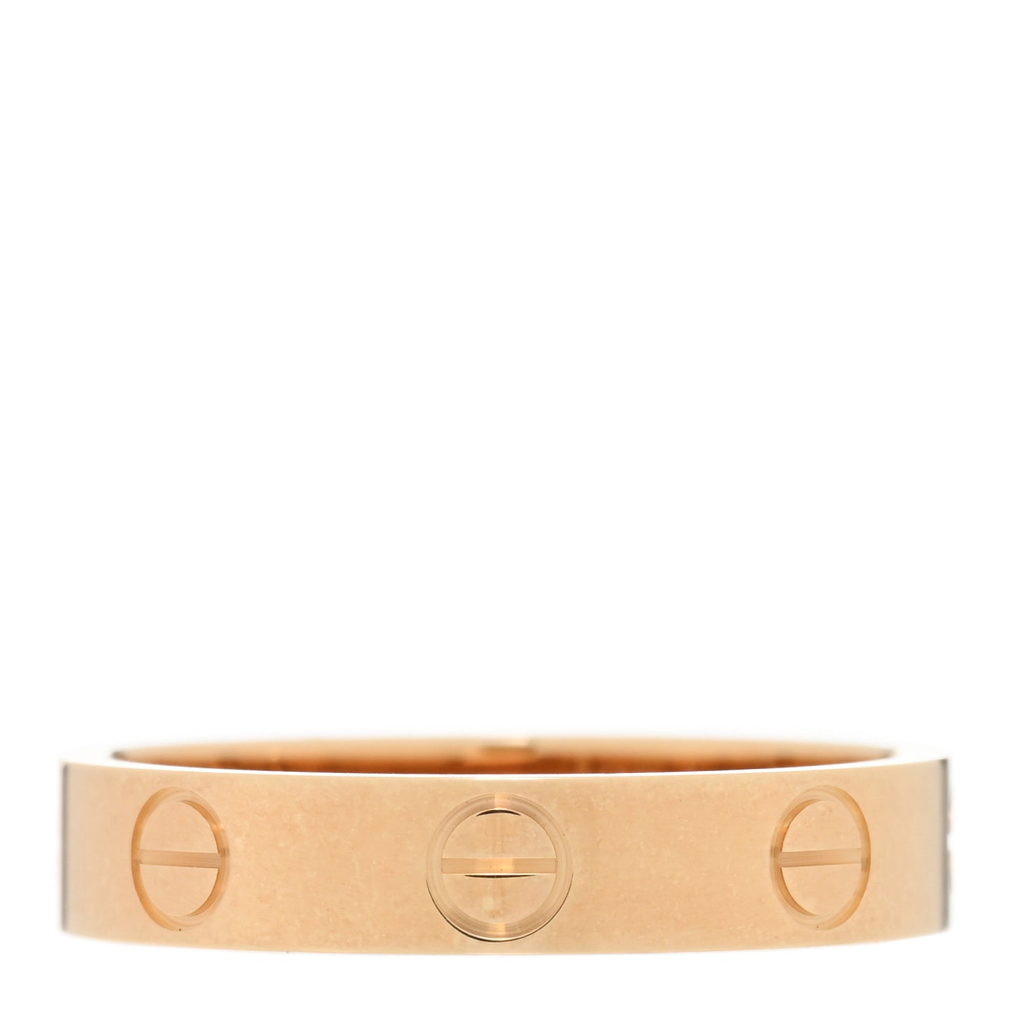 18K Yellow Gold 3.5mm LOVE Wedding Band Ring 51 5.75