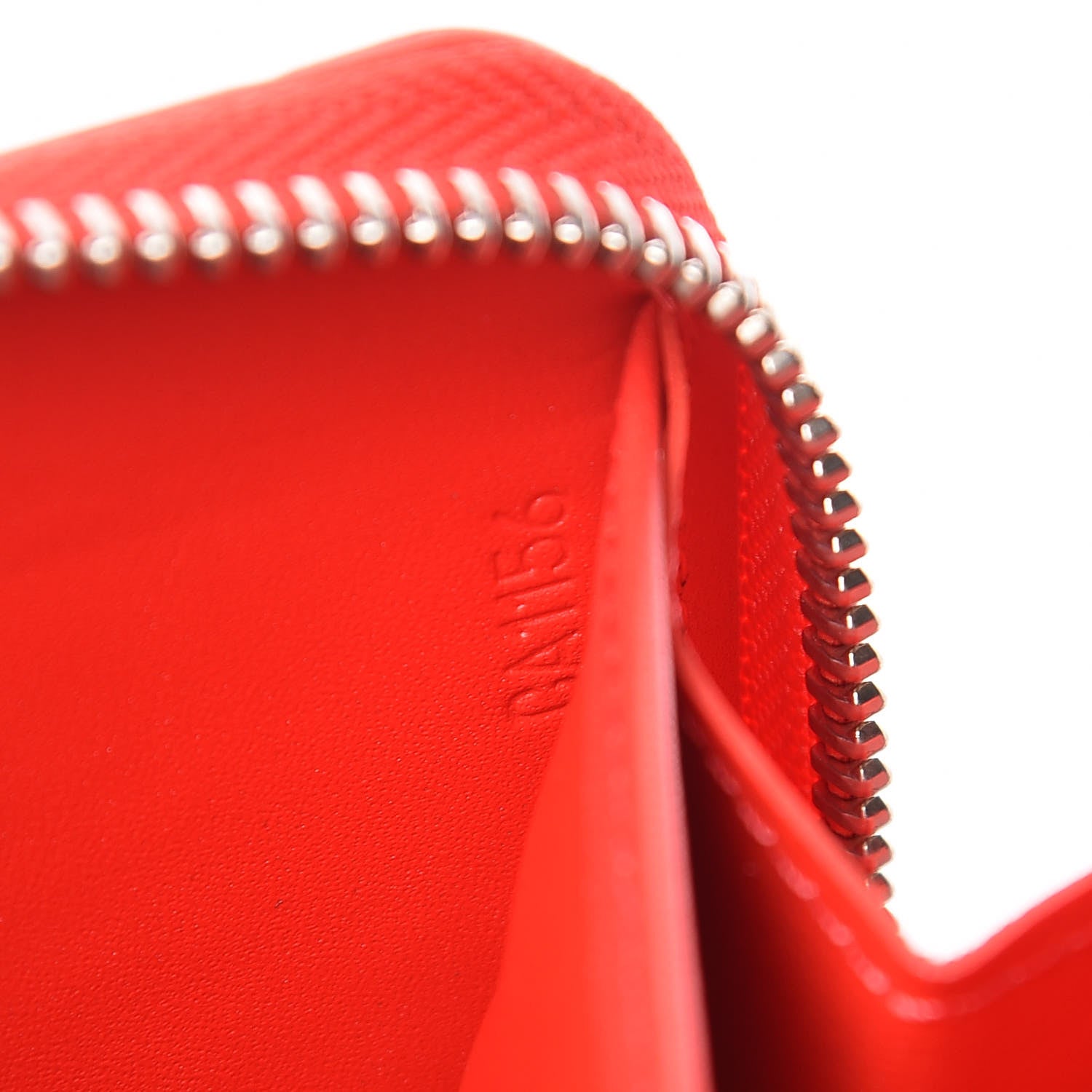 Louis Vuitton Vernis Jungle Dots Zippy Wallet Coquelicot Denim 7 of 9
