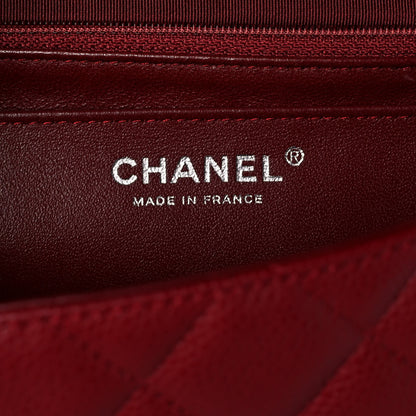 Chanel Caviar Quilted Jumbo Single Flap Dark Red 6 of 14