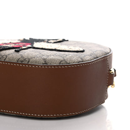 Gucci GG Supreme Monogram Bee Embroidered Mini Chain Shoulder Bag Beige Tuscany 12 of 15