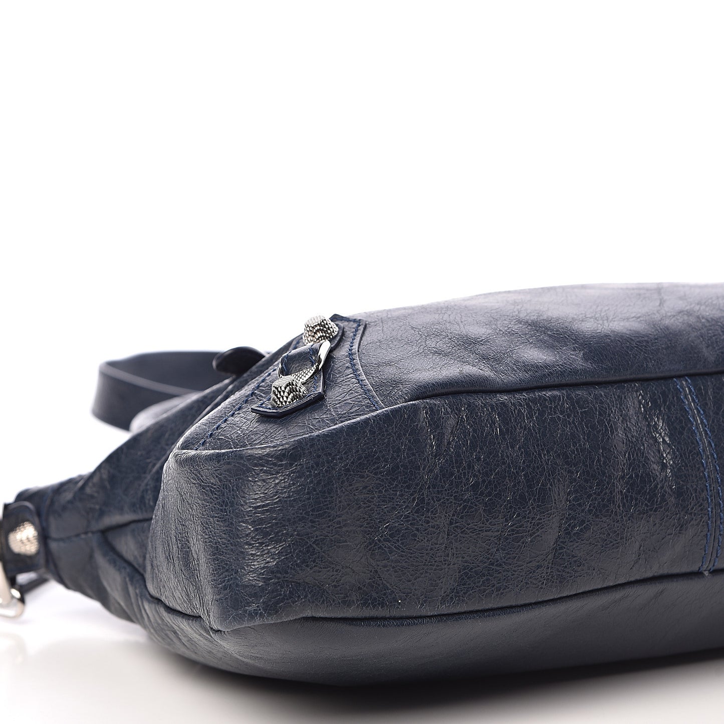 Agneau Giant 12 Silver Hardware Town Bleu Obscur