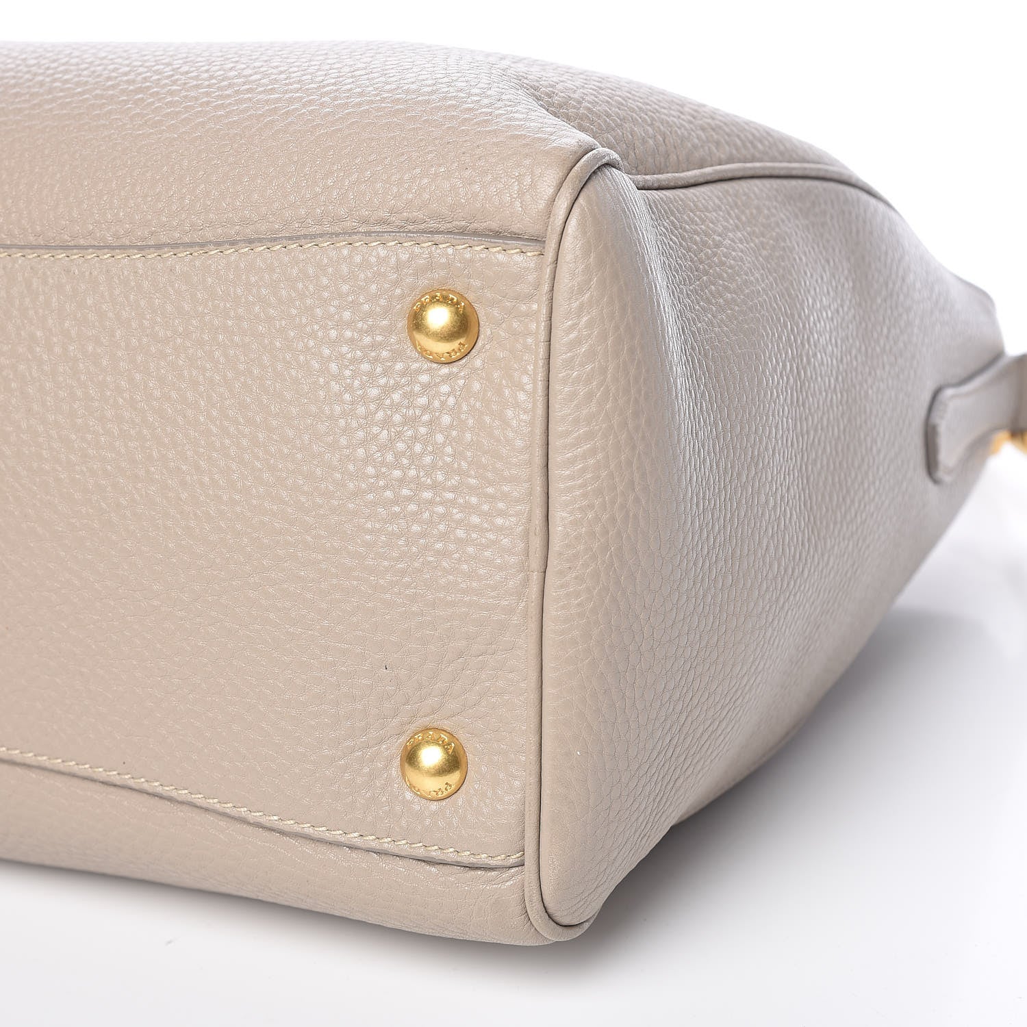 Prada Vitello Daino Bauletto Tote Pomice 16 of 17