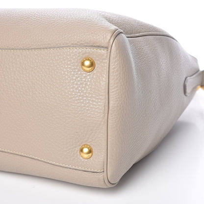 Prada Vitello Daino Bauletto Tote Pomice 16 of 17