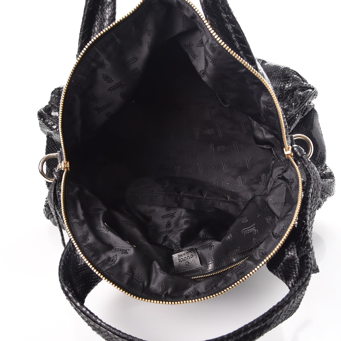 Python Medium Hysteria Top Handle Bag Black