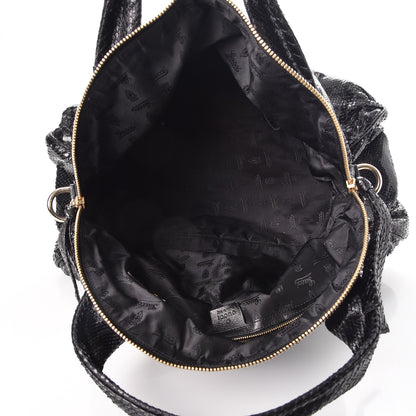 Gucci Python Medium Hysteria Top Handle Bag Black 5 of 7