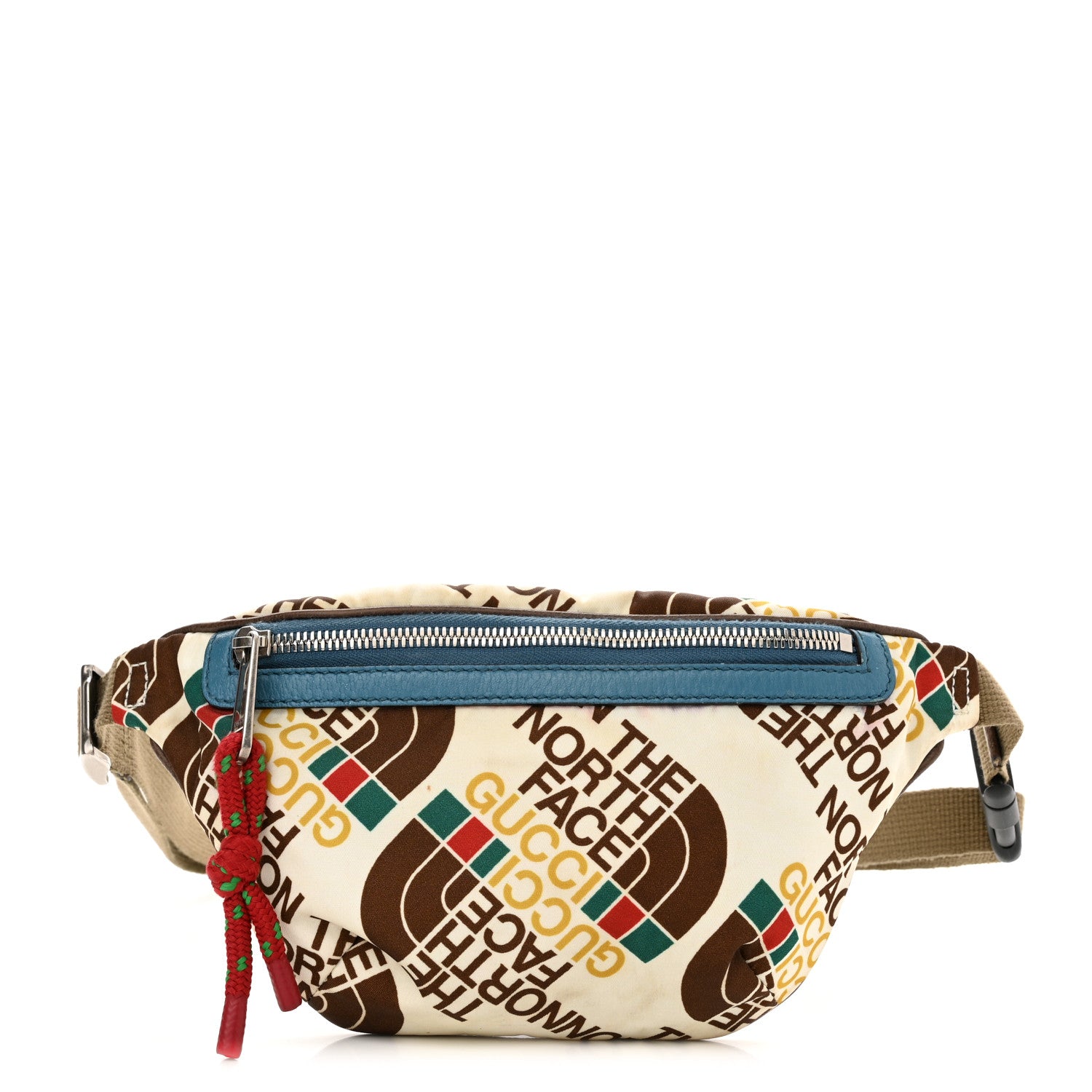 Gucci X THE NORTH FACE Econyl Nylon Belt Bag White Sky Blue 1 of 11