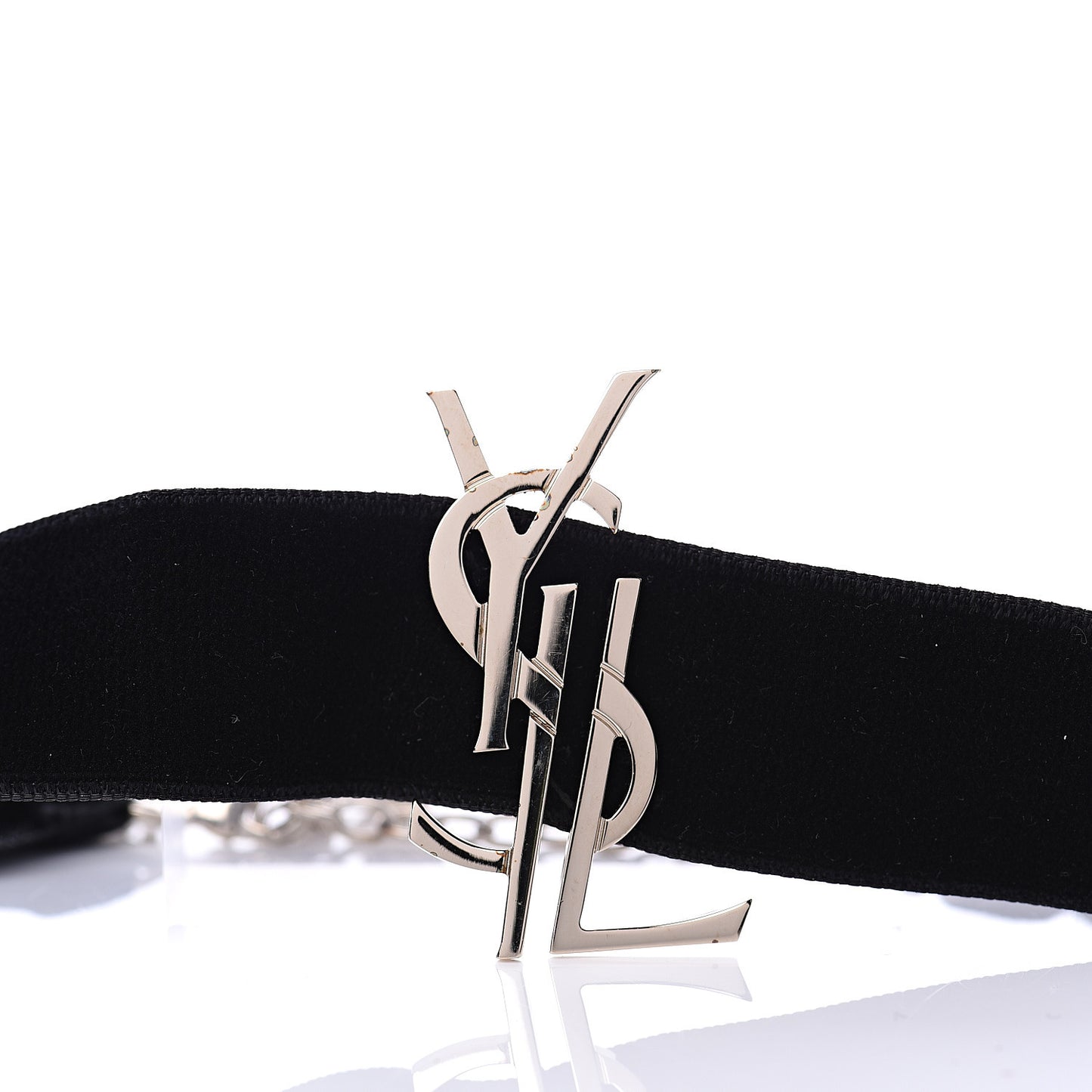 Velvet Monogram Choker Black