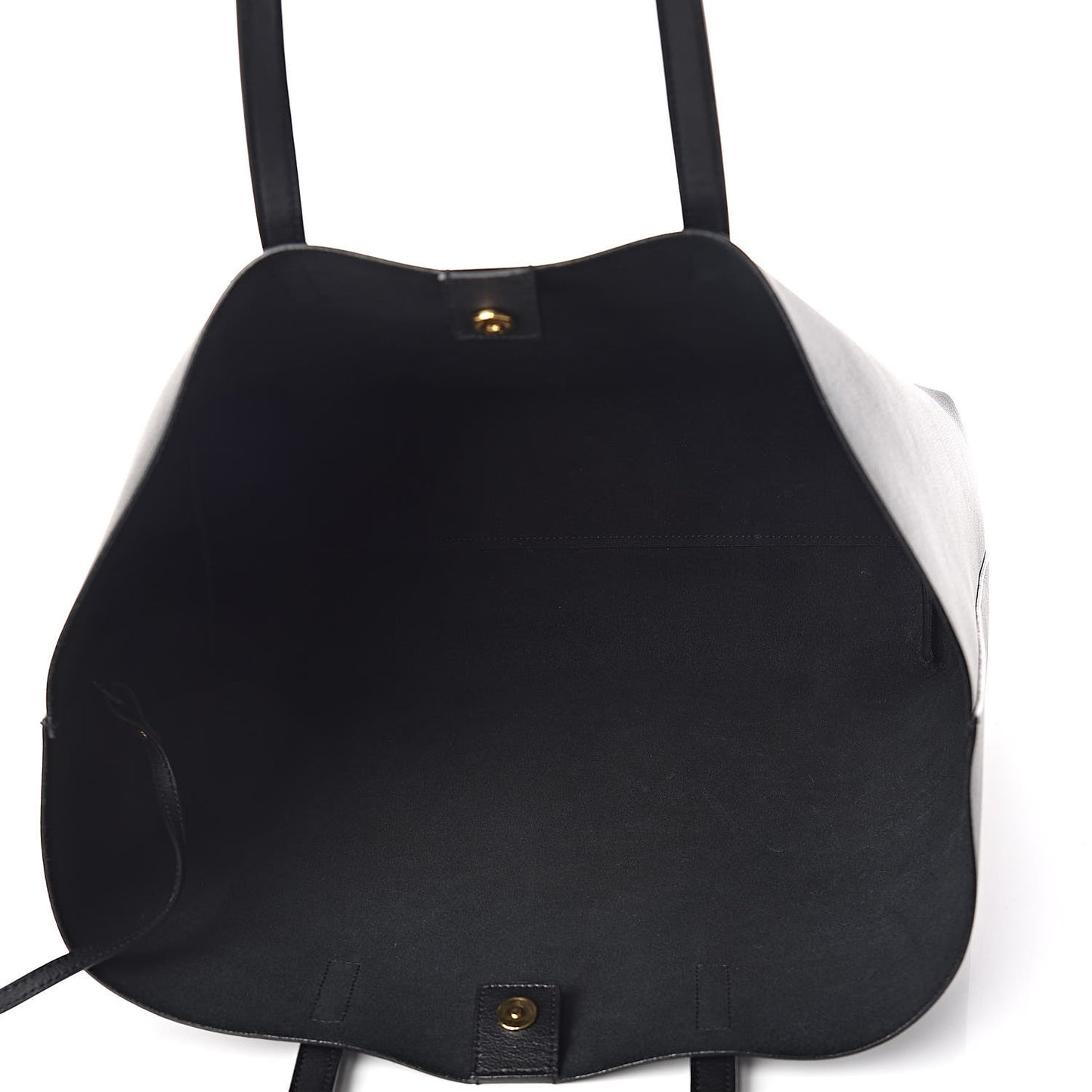 Calfskin Large Shopping Tote Black