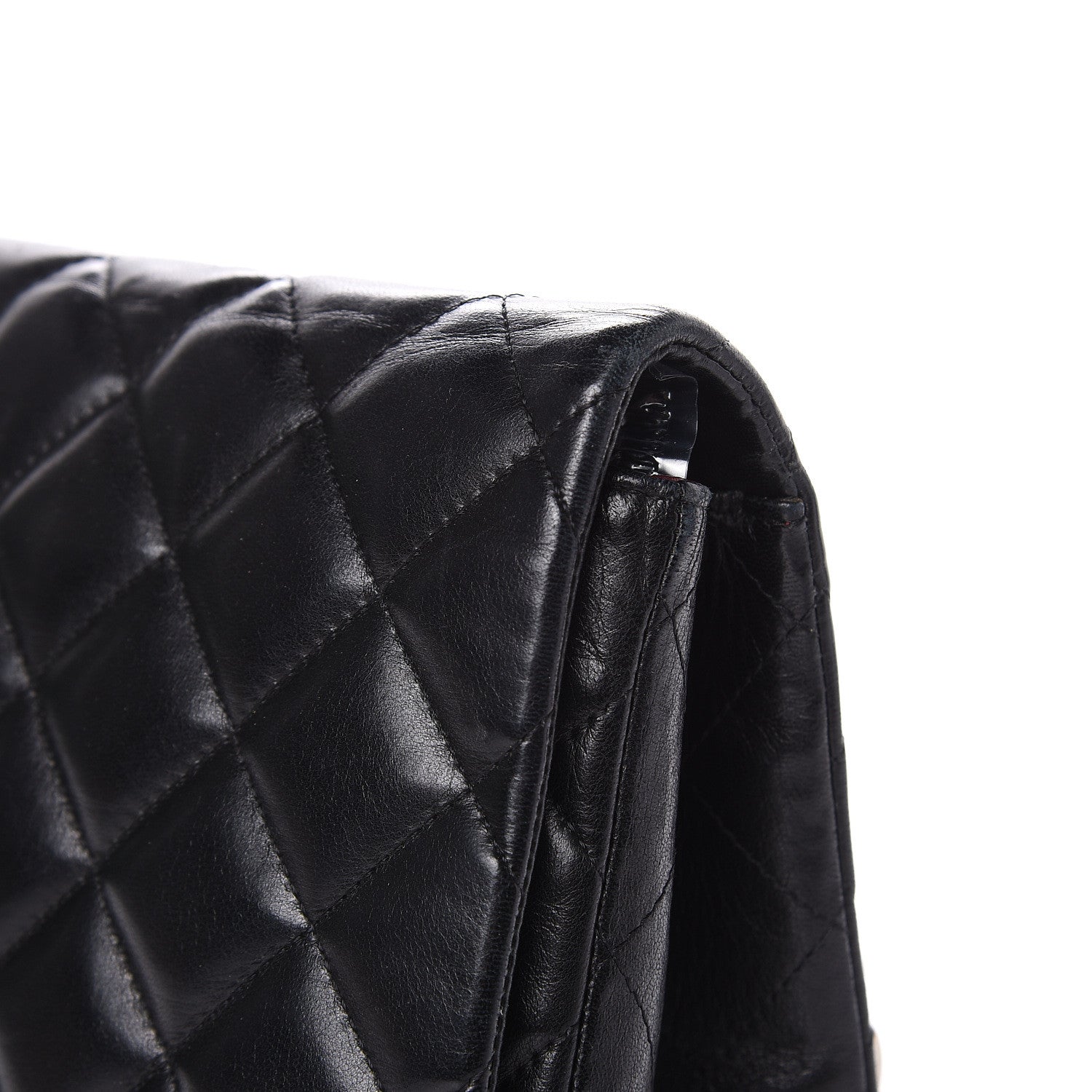 Chanel Lambskin Quilted Jumbo Single Flap Black 12 of 17