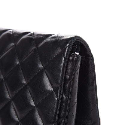 Chanel Lambskin Quilted Jumbo Single Flap Black 12 of 17