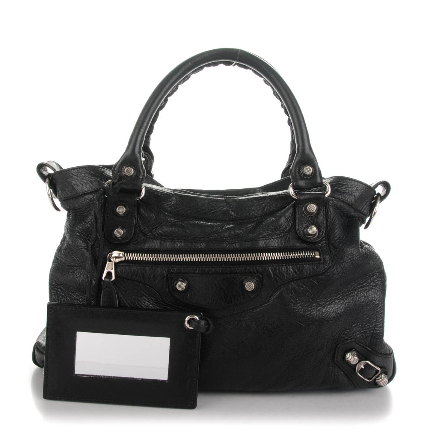 Agneau Giant 12 Silver Hardware Town Black