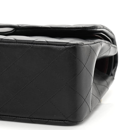 Chanel Lambskin Quilted Jumbo Double Flap Black 10 of 11