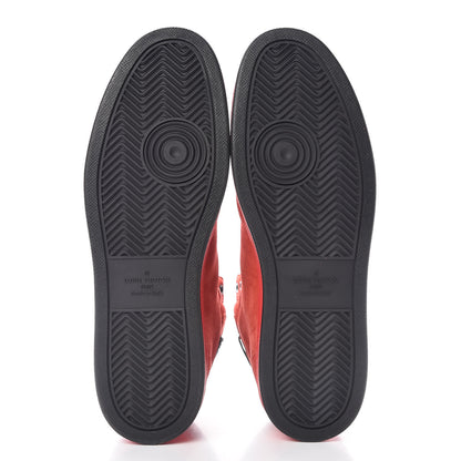 Louis Vuitton Suede Rivoli High Top Sneakers 11 Red 8 of 8