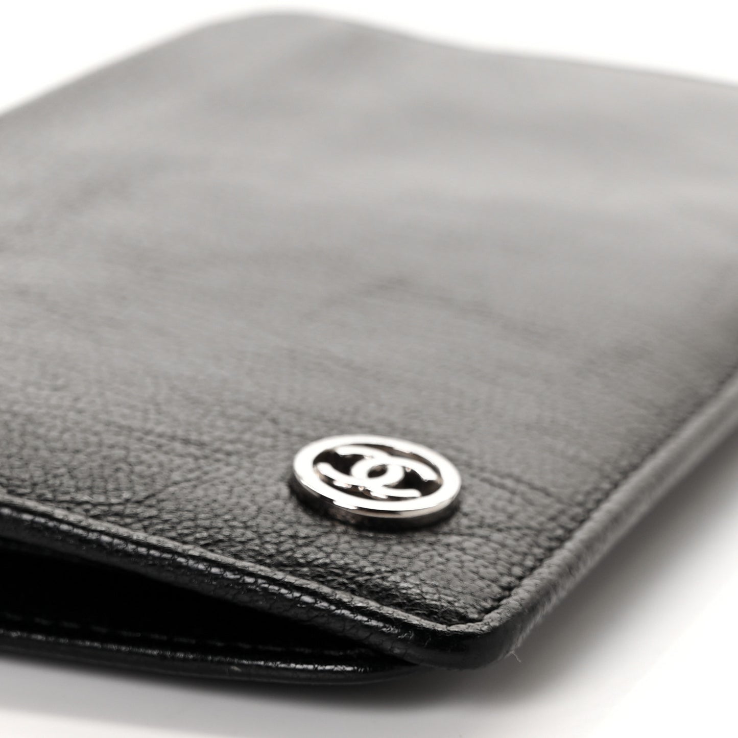 Goatskin CC Yen Wallet Black