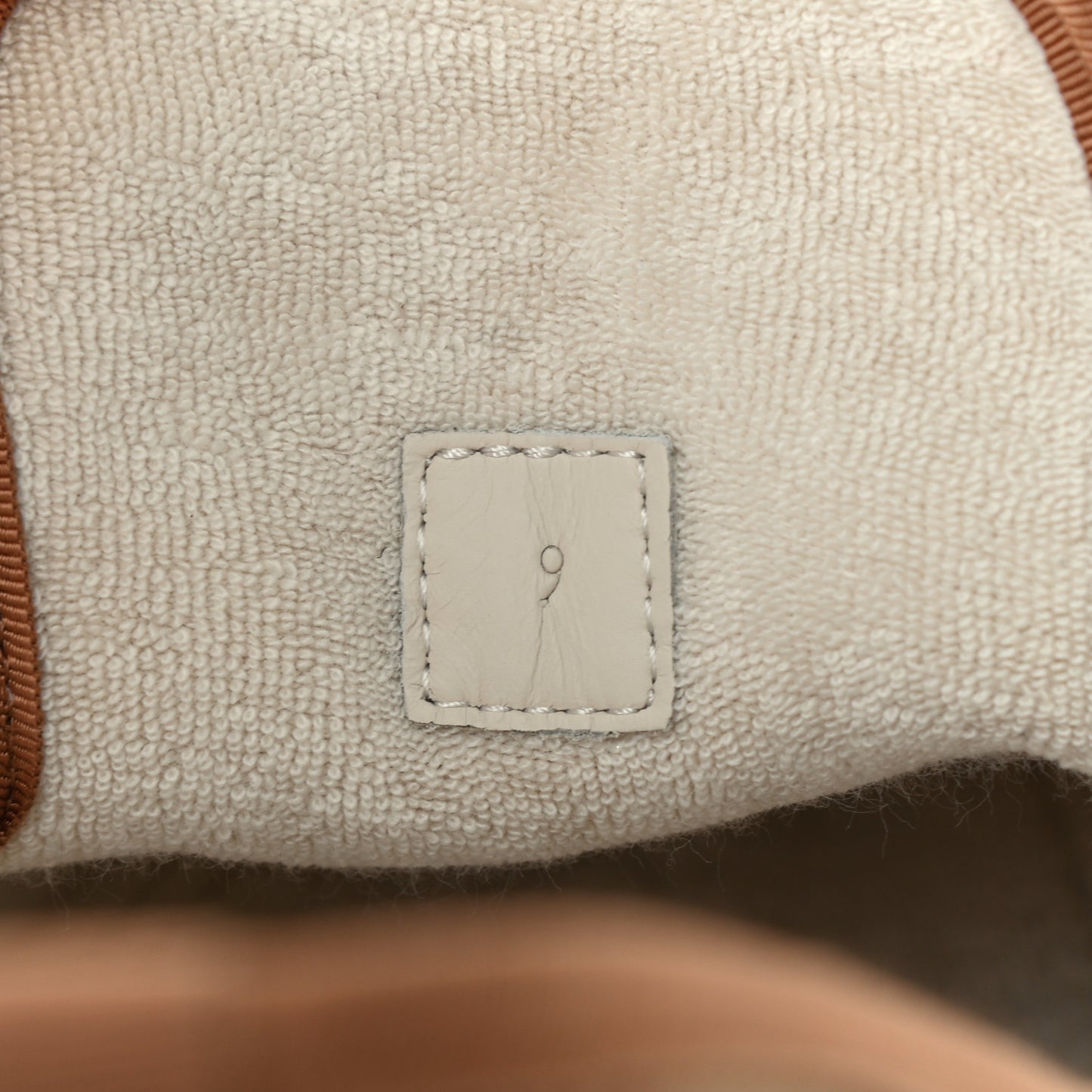 GG Monogram Mens Fria Horsebit Loafers 9 Beige Ruggine