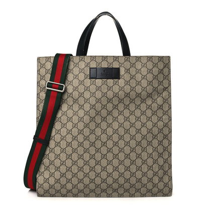 Gucci Soft GG Supreme Monogram Web Vertical Tote Black 1 of 25