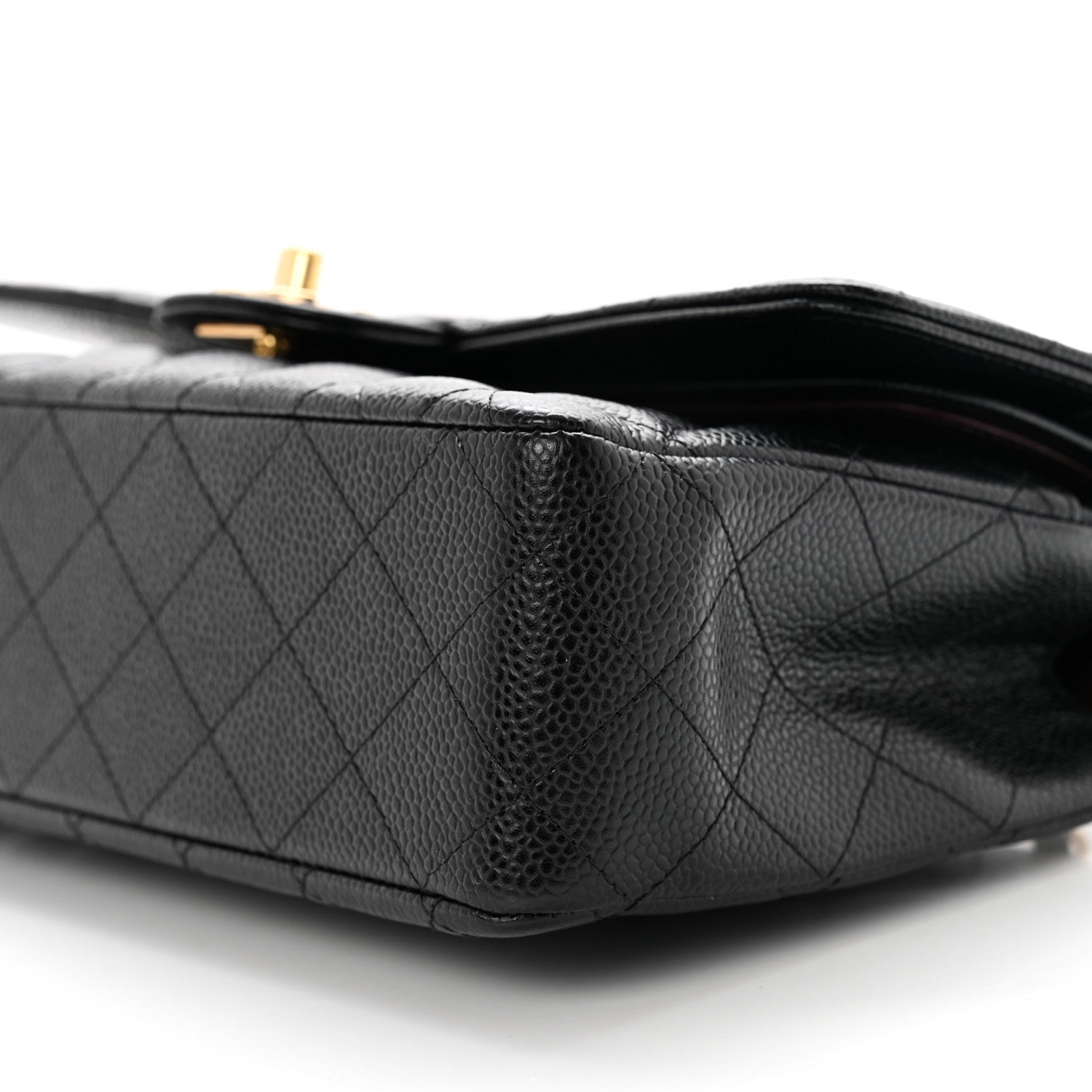 Chanel Caviar Quilted Medium Double Flap Black 8 of 9
