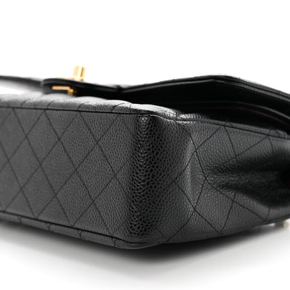 Chanel Caviar Quilted Medium Double Flap Black 8 of 9