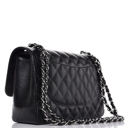 Chanel Caviar Quilted Jumbo Double Flap Black 3 of 7