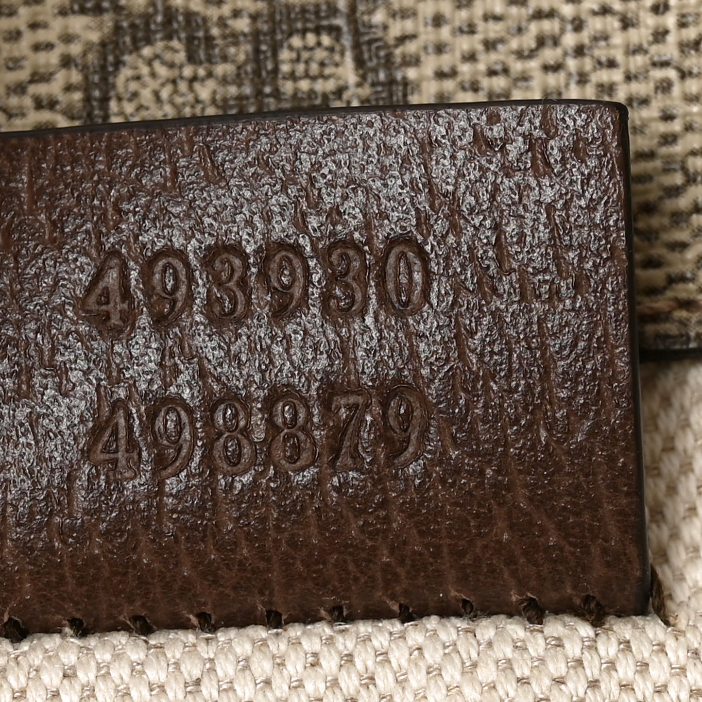 GG Supreme Monogram Neo Vintage Web Belt Bag Brown