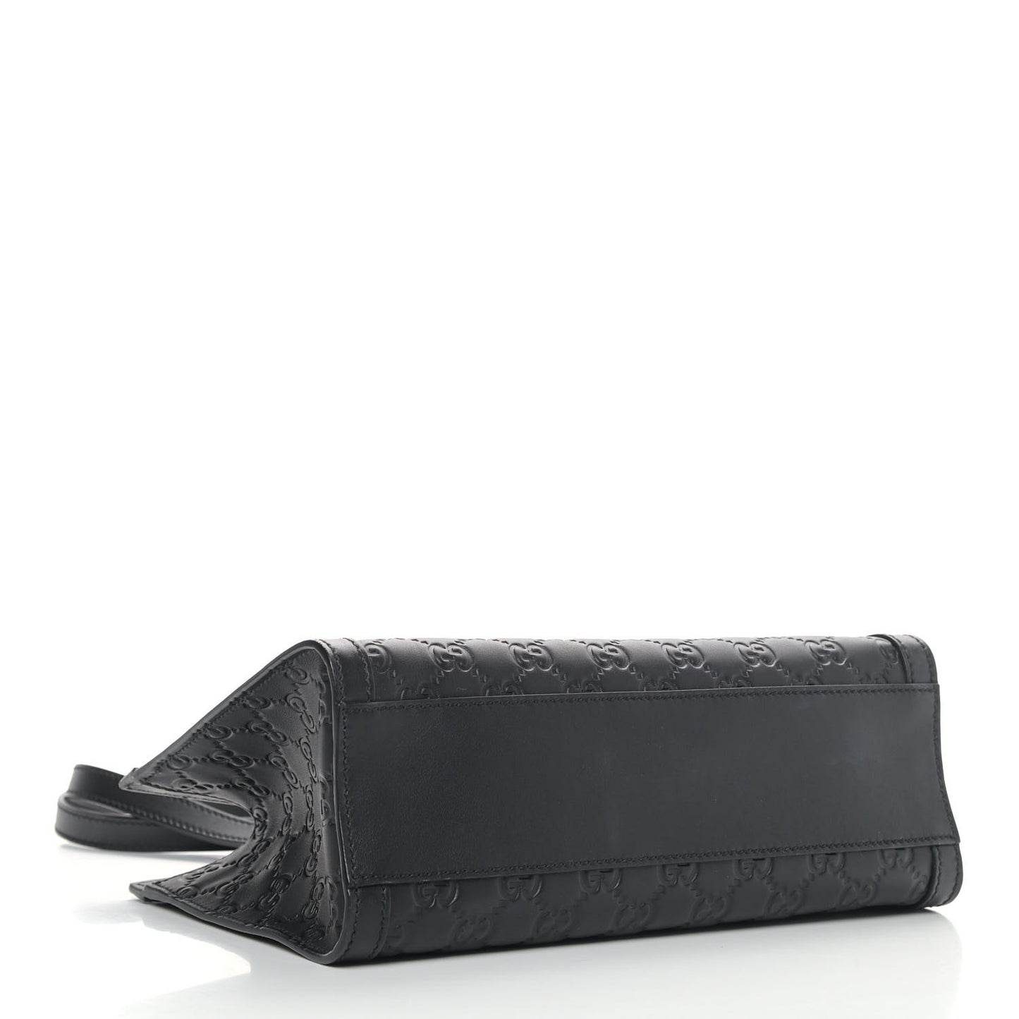 Guccissima Small Padlock Tote Black